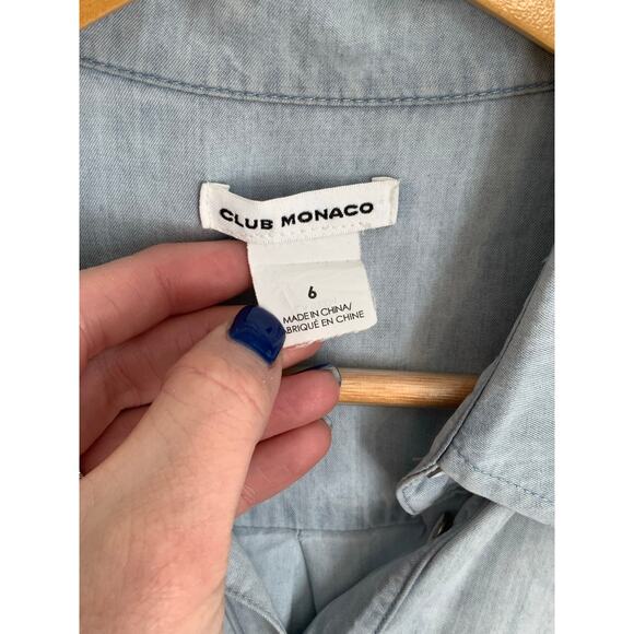 Club Monoco Chambray dress size 6 - Picture 2 of 6